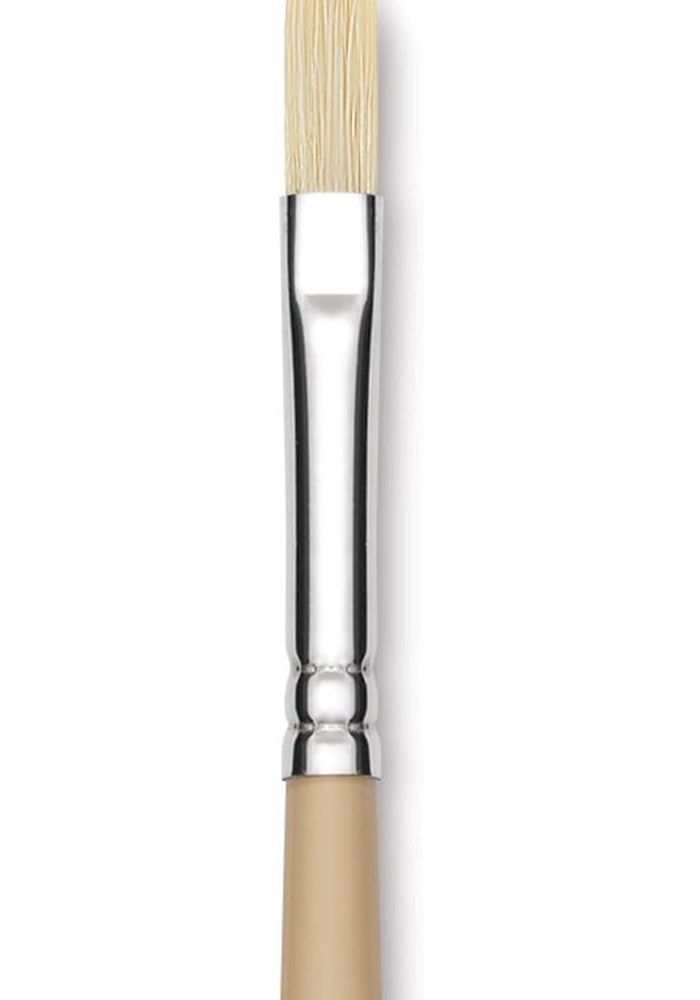 Robert Simmons Signet Bristle Filbert Brush, Long Handle, Size 2